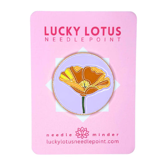 Poppy (California) Needle Minder Lucky Lotus Needlepoint