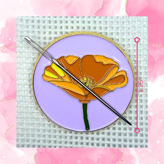Poppy (California) Needle Minder Lucky Lotus Needlepoint