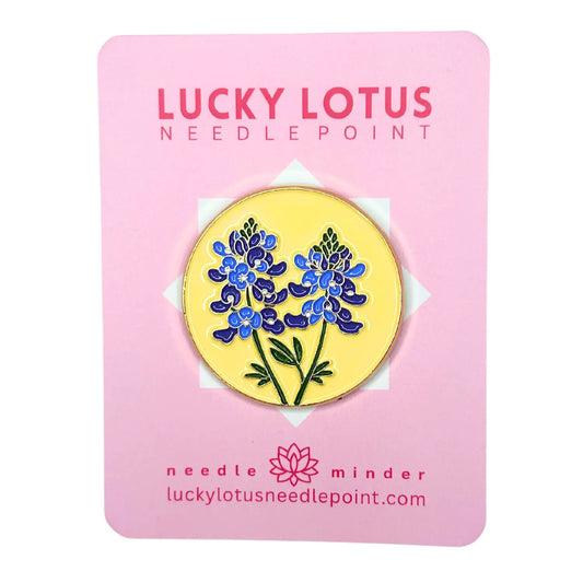 Bluebonnet (Texas) Needle Minder Lucky Lotus Needlepoint