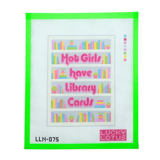Hot Girls Have Library Cards Lucky Lotus Needlepoint