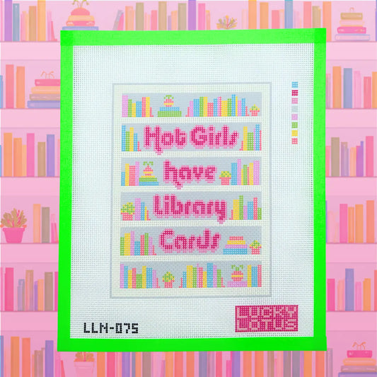 Hot Girls Have Library Cards Lucky Lotus Needlepoint