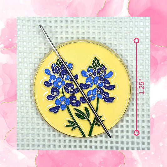 Bluebonnet (Texas) Needle Minder Lucky Lotus Needlepoint