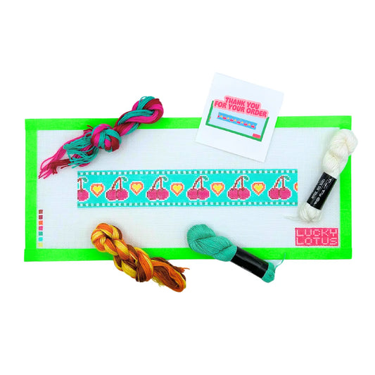 Cute Cherries Lucky Lotus Needlepoint