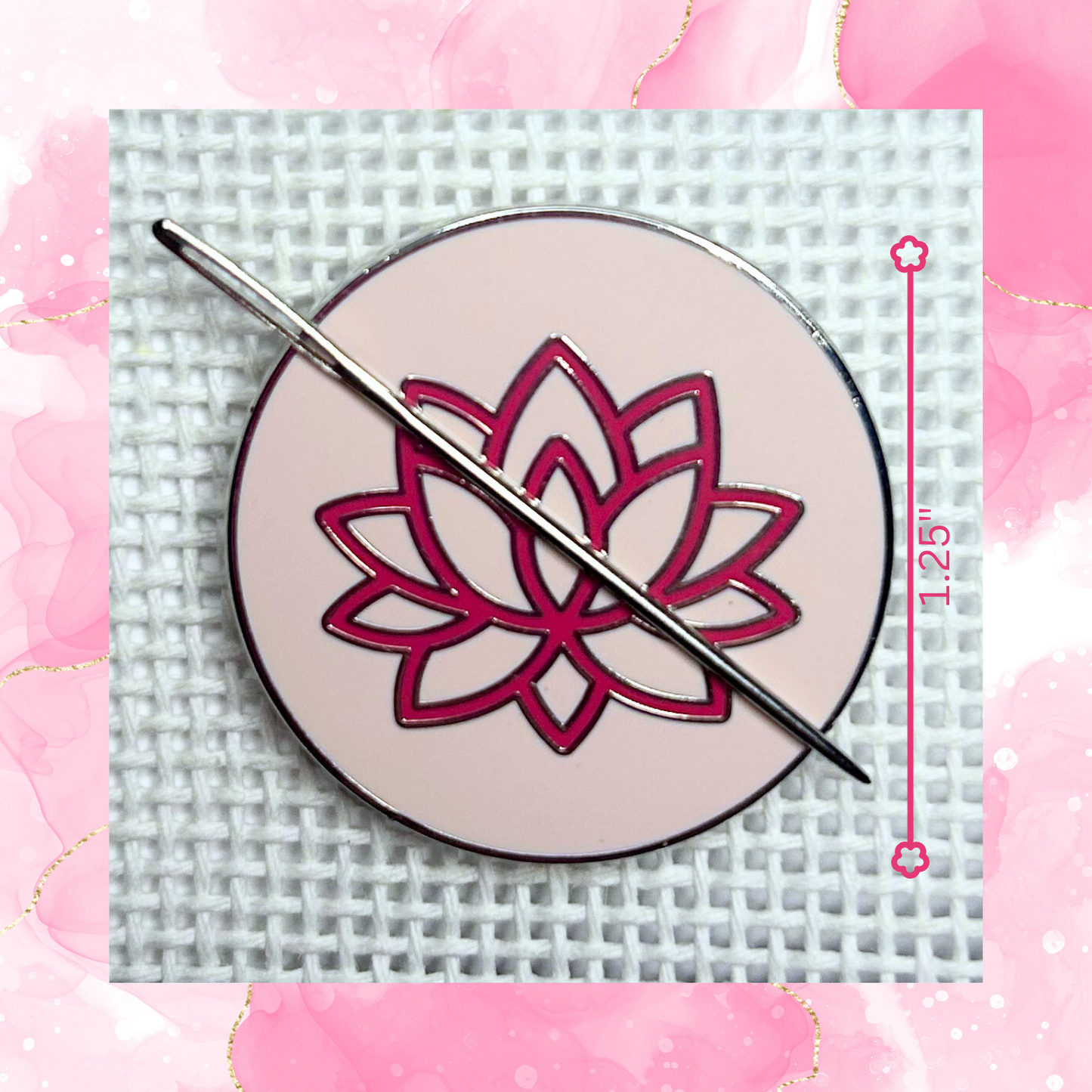 Lucky Lotus Needle Minder Lucky Lotus Needlepoint