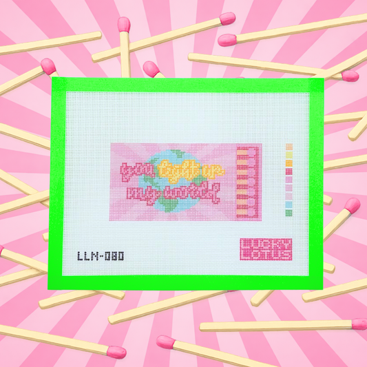 You Light-Up my World Matchbook Lucky Lotus Needlepoint