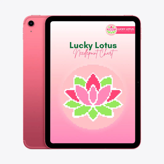 Lucky Lotus Chart - Free Digital Download Lucky Lotus Needlepoint