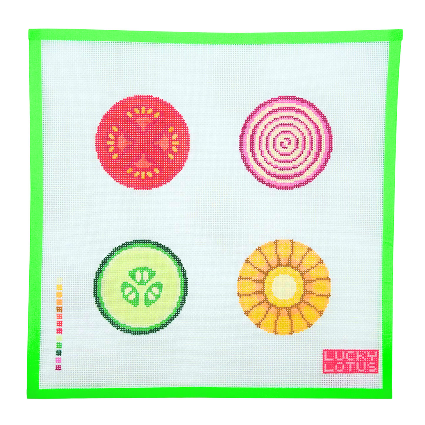 Assorted Veggies Coaster Set