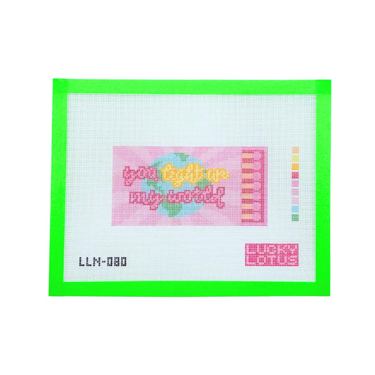 You Light-Up my World Matchbook Lucky Lotus Needlepoint