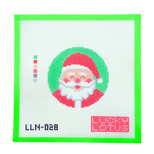 Cheeky Santa Lucky Lotus Needlepoint
