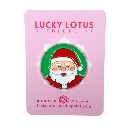 Cheeky Santa Needle Minder Lucky Lotus Needlepoint