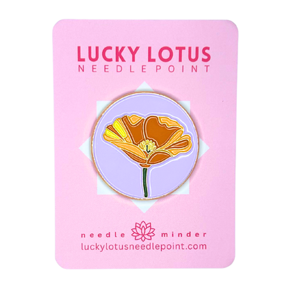 Poppy (California) Needle Minder Lucky Lotus Needlepoint