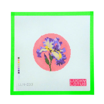Flowers of America | Iris (Tennessee) Lucky Lotus Needlepoint