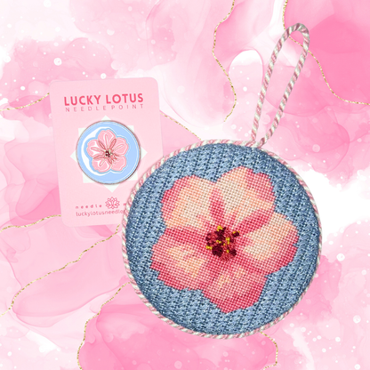 Cherry Blossom (DC) Needle Minder Lucky Lotus Needlepoint