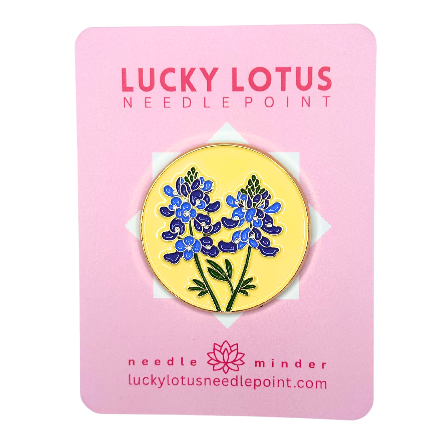 Bluebonnet (Texas) Needle Minder Lucky Lotus Needlepoint