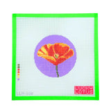 Flowers of America | Poppy (California) Lucky Lotus Needlepoint