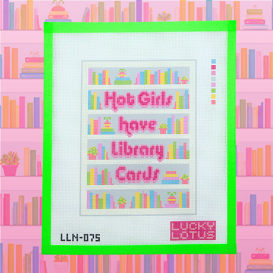 Hot Girls Have Library Cards Lucky Lotus Needlepoint