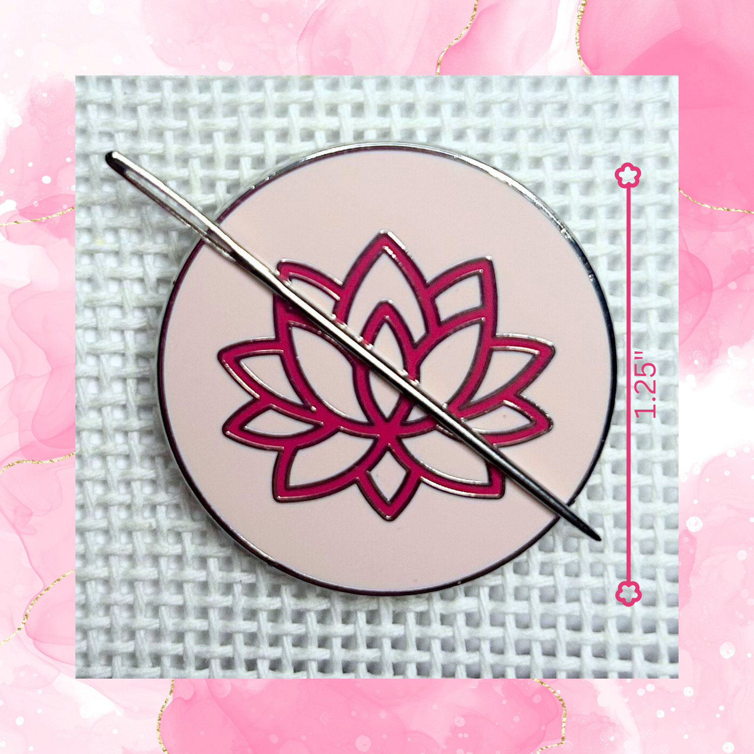 Lucky Lotus Needle Minder Lucky Lotus Needlepoint