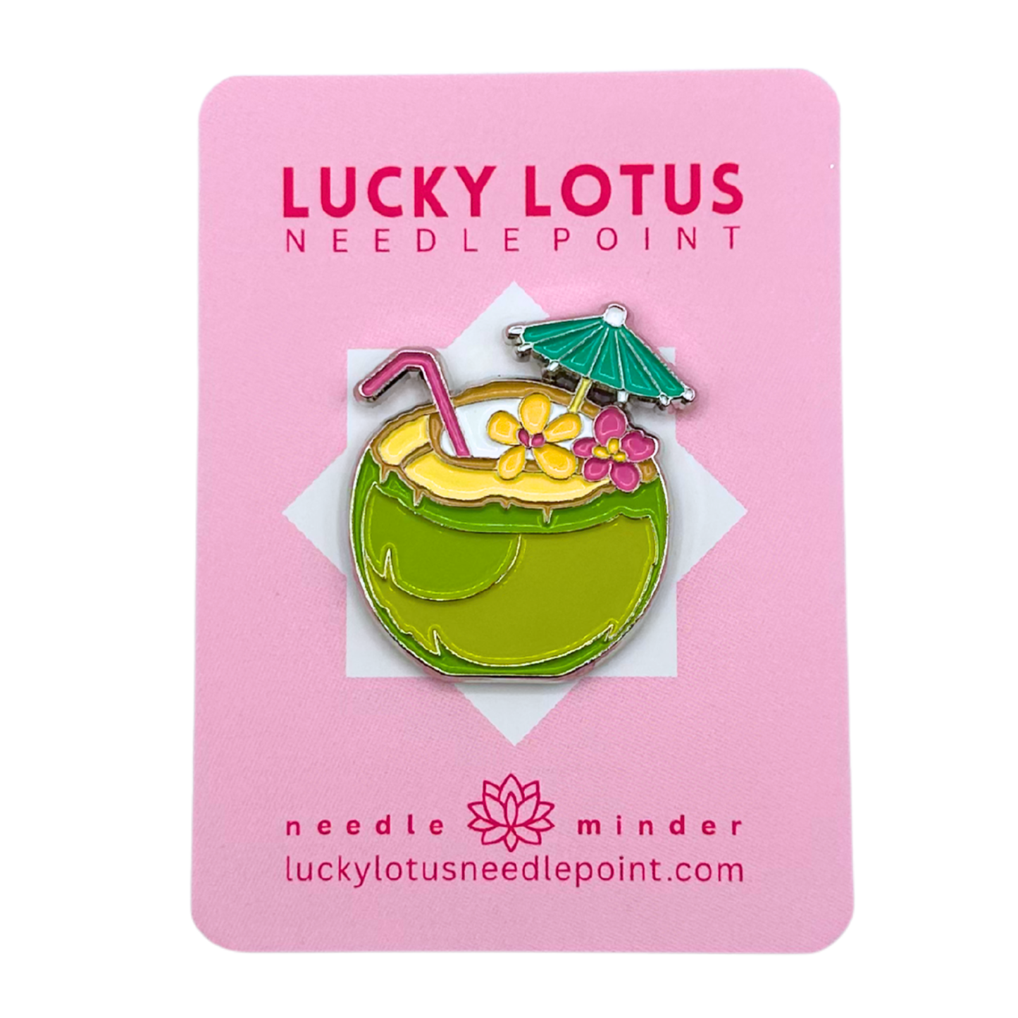 Green Coconut Drink Needle Minder