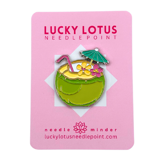 Green Coconut Drink Needle Minder