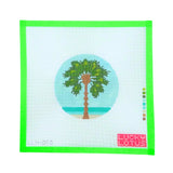 Palm Tree Lucky Lotus Needlepoint