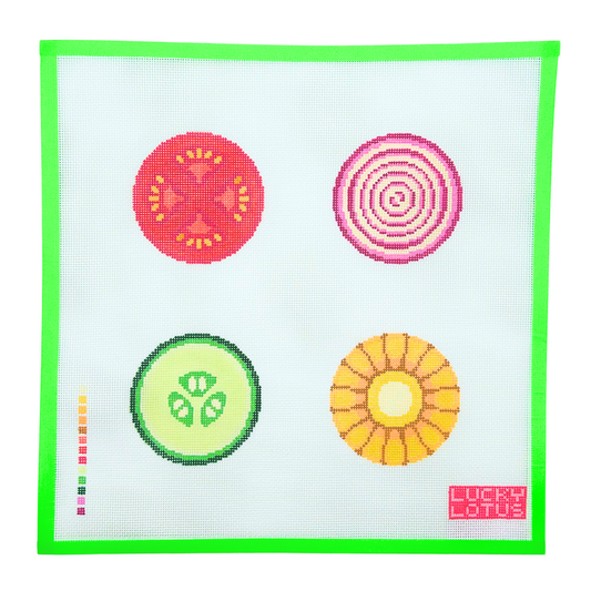 Assorted Veggies Coaster Set