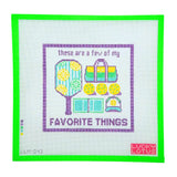 THESE ARE A FEW OF MY FAVORITE THINGS - Pickleball Lucky Lotus Needlepoint
