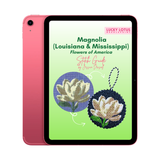 Magnolia Flower Needlepoint Stitch Guide by Jessica Driscoll - Digital Download
