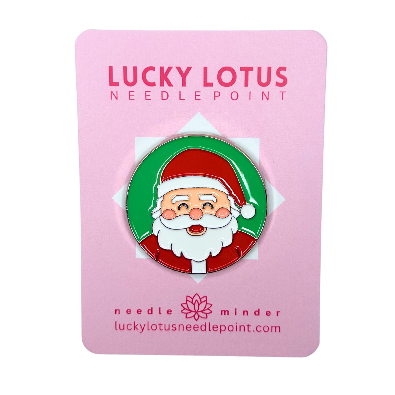 Cheeky Santa Needle Minder Lucky Lotus Needlepoint