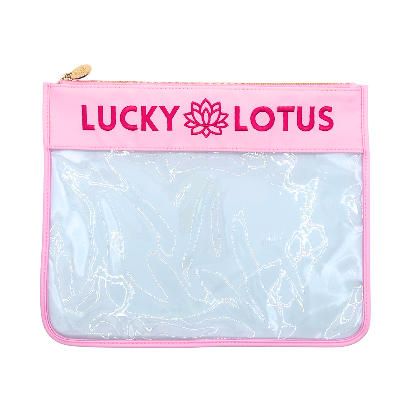 Lucky Lotus Needlepoint Project Bag (14" x 11")