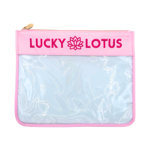 Lucky Lotus Needlepoint Project Bag (14" x 11")