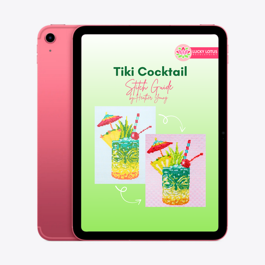 Tiki Cocktail Stitch Guide by Heather Young - Digital Download